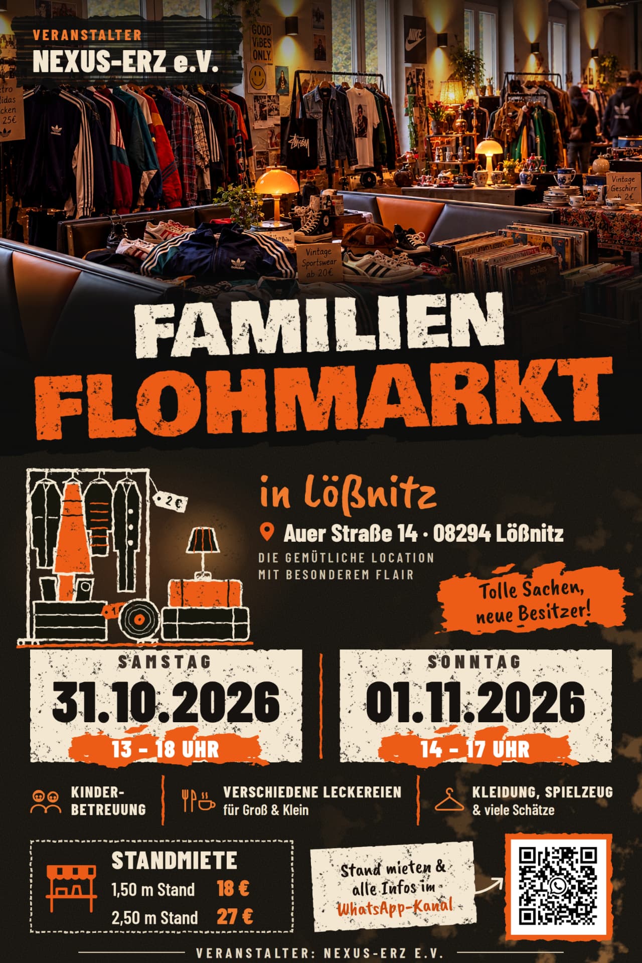 NEXUS FAMILIEN FLOHMARKT Flyer – 31.10.2026 & 01.11.2026